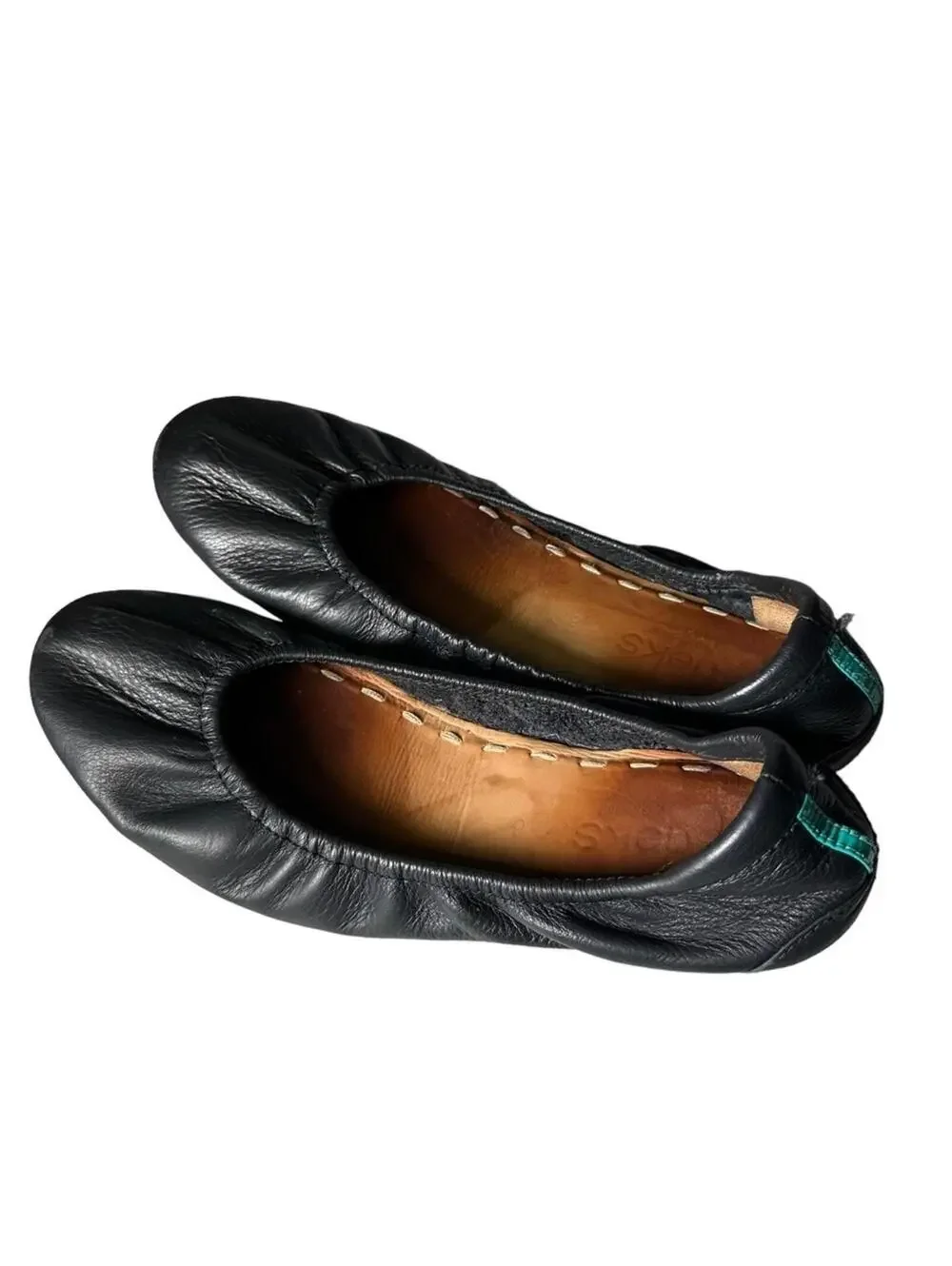 TIEKS by Gavrieli Matte Black Leather Ballet Flats | Women’s Size 8